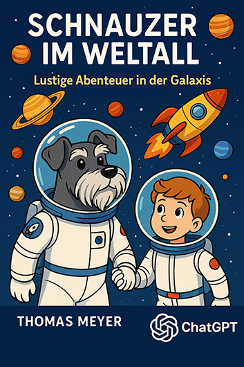 Schnauzer im Weltall