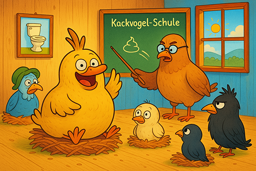 Kackvogel Schule