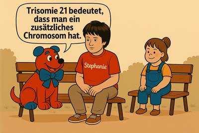 Herbert erklärt Sz´tepahnie und Kindern das Anderssein und warum es nicht schlimm ist, wenn man anders ist