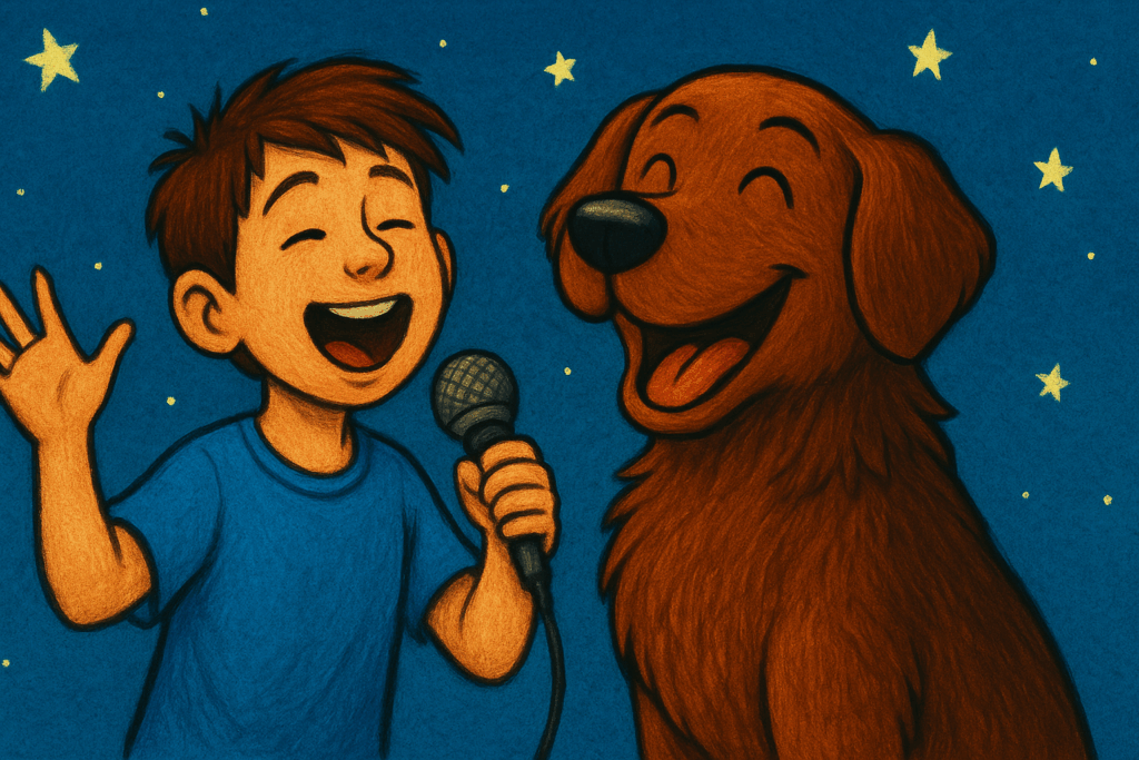 Bruno und Tarek singen